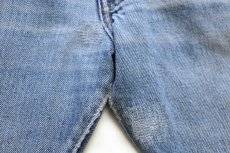 画像13: 70s USA製 Levi'sリーバイス 501 66後期 ダメージ リペア デニムパンツ ヒゲ w35 (13)