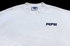 画像3: 90s Leeリー PEPSIペプシ ロゴ刺繍 スウェット クリーム (3)