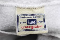 画像5: 00s Leeリー TURNPIKE TROOP D STATE POLICE 刺繍 リバースウィーブ スウェット 杢グレー (5)