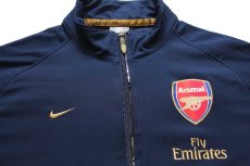 画像3: 00s NIKEナイキ Arsenal Fly Emirates アーセナル刺繍 トラックジャケット 紺 S★ジャージ (3)