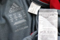 画像4: adidasアディダス パフォーマンス ロゴ ツートン トラックジャケット グレー×赤 XL★ジャージ (4)