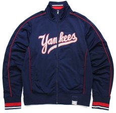 画像1: NIKEナイキ MLB New York Yankees ニューヨーク ヤンキース トラックジャケット 紺 M★ジャージ (1)