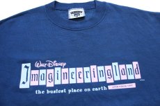 画像3: 90s USA製 Leeリー Disneyディズニー Imagineeringland スウェット 薄紺 L (3)