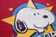 画像4: 80s USA製 ARTEX SNOOPY スヌーピー スウェット 赤 L (4)