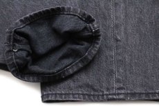 画像7: Levi'sリーバイス 501 '93 リペア USED加工 クロップド ブラック デニムパンツ w32★SDP2849 (7)