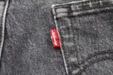 画像8: LEVI'Sリーバイス PREMIUM 501 BIGE ストレッチ 先染め ブラック デニムパンツ w29 L28★SDP2782 (8)