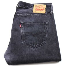 画像1: ポーランド製 Levi'sリーバイス 501 ブラック デニムパンツ w34 L34★SDP2852 ユーロ (1)