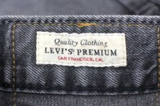 画像7: LEVI'Sリーバイス PREMIUM 501 BIGE ストレッチ ブラック デニムパンツ フェード w28 L32★SDP2904 (7)