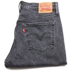 画像1: Levi'sリーバイス 501 S カットオフ ストレッチ 先染め ブラック デニムパンツ ペンキ飛び w28★SDP2903 (1)