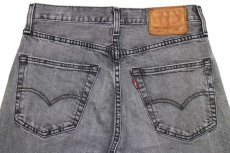 画像5: LEVI'Sリーバイス PREMIUM 501 BIGE ストレッチ ブラック デニムパンツ フェード w28 L32★SDP2904 (5)