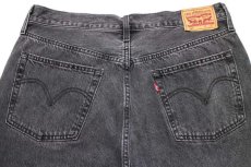 画像5: Levi'sリーバイス 501 カットオフ ブラック デニムパンツ フェード w32 L30★SDP2823 (5)