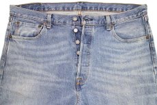 画像4: メキシコ製 Levi'sリーバイス 501 USED加工 ストレッチ デニムパンツ w35 L32★SDP2834 (4)