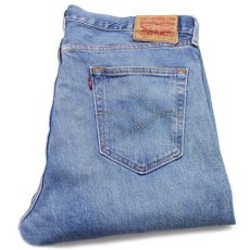 画像1: メキシコ製 Levi'sリーバイス 501 USED加工 ストレッチ デニムパンツ w35 L32★SDP2834 (1)