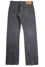 画像3: メキシコ製 Levi'sリーバイス 501 ブラック デニムパンツ フェード w29 L32★SDP2906 (3)