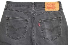 画像5: メキシコ製 Levi'sリーバイス 501 ブラック デニムパンツ フェード w29 L32★SDP2906 (5)