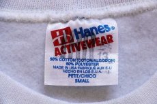 画像3: 90s USA製 Hanes NOT T.R.O.L.L.DUDE トロール 蛍光プリント スウェット 白 S (3)