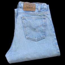 画像1: 80s USA製 Levi'sリーバイス 550 ケミカルウォッシュ デニムパンツ w32 L34★アシッド (1)