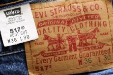 画像6: 00s USA製 Levi'sリーバイス 517 デニムパンツ w36 L30★71 ブーツカット (6)