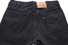 画像5: 90s カナダ製 Levi'sリーバイス 505 ブラック デニムパンツ w36 L30★66 (5)