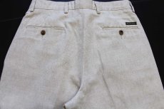 画像5: 90s DOCKERSドッカーズ ツータック スラックス コットン×リネンパンツ ベージュ w30 L32★Levi'sリーバイス (5)