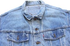 画像3: 90s USA製 Levi'sリーバイス デカパッチ ダメージ デニムジャケット 4ポケット (3)