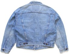 画像2: 90s USA製 Levi'sリーバイス デカパッチ ダメージ デニムジャケット 4ポケット (2)