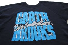 画像3: 80s USA製 GARTH BROOKS This Country's Rockin 両面プリント スウェット 黒 XL (3)