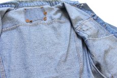 画像5: 90s USA製 Levi'sリーバイス デカパッチ ダメージ デニムジャケット 4ポケット (5)