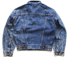 画像2: 80s USA製 Levi'sリーバイス 57514 ケミカルウォッシュ デニムジャケット 4ポケット ボーイズM★アシッド (2)