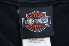 画像5: HARLEY-DAVIDSON ハーレー ダビッドソン LAS VEGAS ダイス トランプ 両面&袖プリント コットン ポケット付き 長袖Tシャツ 黒 2XL★特 (5)