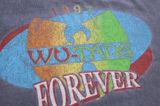 画像4: WU-TANG FOREVER 1997 ウォッシュ加工 Tシャツ チャコールグレー (4)