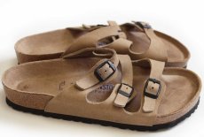 画像3: ドイツ製 BIRKENSTOCKビルケンシュトック Florida フロリダ サンダル ソフトフットベッド 薄茶 38/24.5 (3)