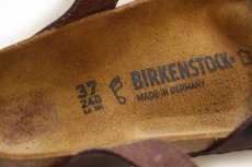 画像5: ドイツ製 BIRKENSTOCKビルケンシュトック Yara ヤラ レザー サンダル ダークブラウン 37/24 (5)