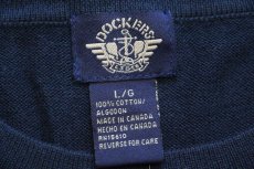 画像5: デッドストック★90s カナダ製 DOCKERSドッカーズ ライン入り コットンニット セーター 濃紺 L★Levi'sリーバイス (5)