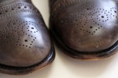 画像7: USA製 Allen Edmonds アレンエドモンズ Strand ストレートチップ レザーシューズ グレーブラウン 8.5 3E★革靴 (7)