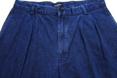 画像4: 00s DOCKERSドッカーズ ツータック デニム トラウザーズ w34 L32★Levi'sリーバイス (4)