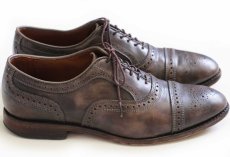 画像3: USA製 Allen Edmonds アレンエドモンズ Strand ストレートチップ レザーシューズ グレーブラウン 8.5 3E★革靴 (3)