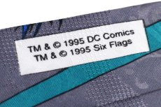 画像5: 90s Six Flags Theme Parks DC COMICS BATMANバットマン ネクタイ グレー (5)