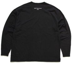 画像2: Hanes Appleアップル ロゴ GNCS Tech Forum 2016 コットン 長袖Tシャツ 黒 2XL★特大 (2)