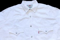 画像3: 90s Levi'sリーバイス ホワイトデニム ウエスタンシャツ XXL★07 特大 (3)