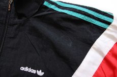 画像7: 80s adidasアディダス トレフォイル ロゴ刺繍 マルチカラー 切り替え ドルマンスリーブ ナイロンジャケット 48/5 (7)