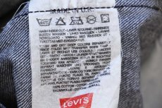 画像6: 80s 英国製 Levi'sリーバイス 501 先染め ブラック デニムパンツ w33★ユーロ (6)