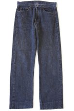 画像2: 80s 英国製 Levi'sリーバイス 501 先染め ブラック デニムパンツ w33★ユーロ (2)