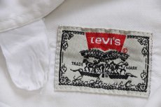 画像4: 90s Levi'sリーバイス コットンシャツ 白★13 (4)