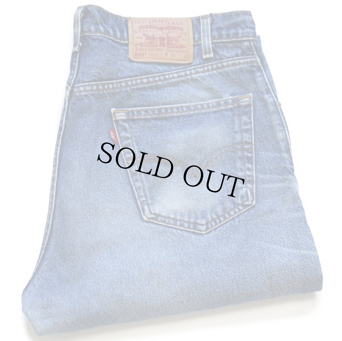 画像1: 90s Levi'sリーバイス 505 デニムパンツ ヒゲ w36 L32★143 (1)