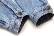 画像8: 80s イタリア製 Levi'sリーバイス 70503 ダメージ デニムジャケット 4ポケット XL★B ユーロ (8)