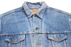 画像3: 80s イタリア製 Levi'sリーバイス 70503 ダメージ デニムジャケット 4ポケット XL★B ユーロ (3)