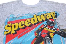 画像3: 80s Speedway ダートトラックレース 両面プリント スウェット 杢グレー (3)