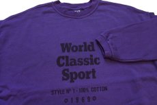 画像3: 90s GAPギャップ World Classic Sport 1969 コットン スウェット 紫 (3)