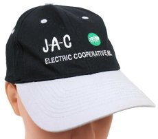 画像1: 00s J-A-C ELECTRIC COOPERATIVE, INC. 刺繍 ツートン 切り替え コットンキャップ 黒×グレー (1)